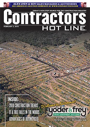 Contractors Hot Line - February 2, 2018