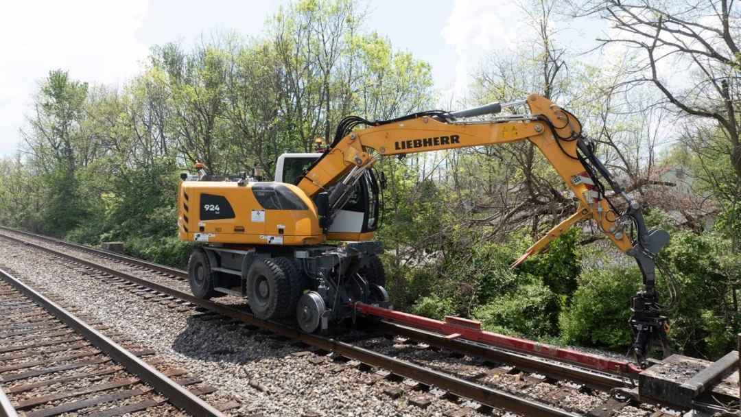 Liebherr A 924 Rail Excavator Keeps Railroad Projects on Track