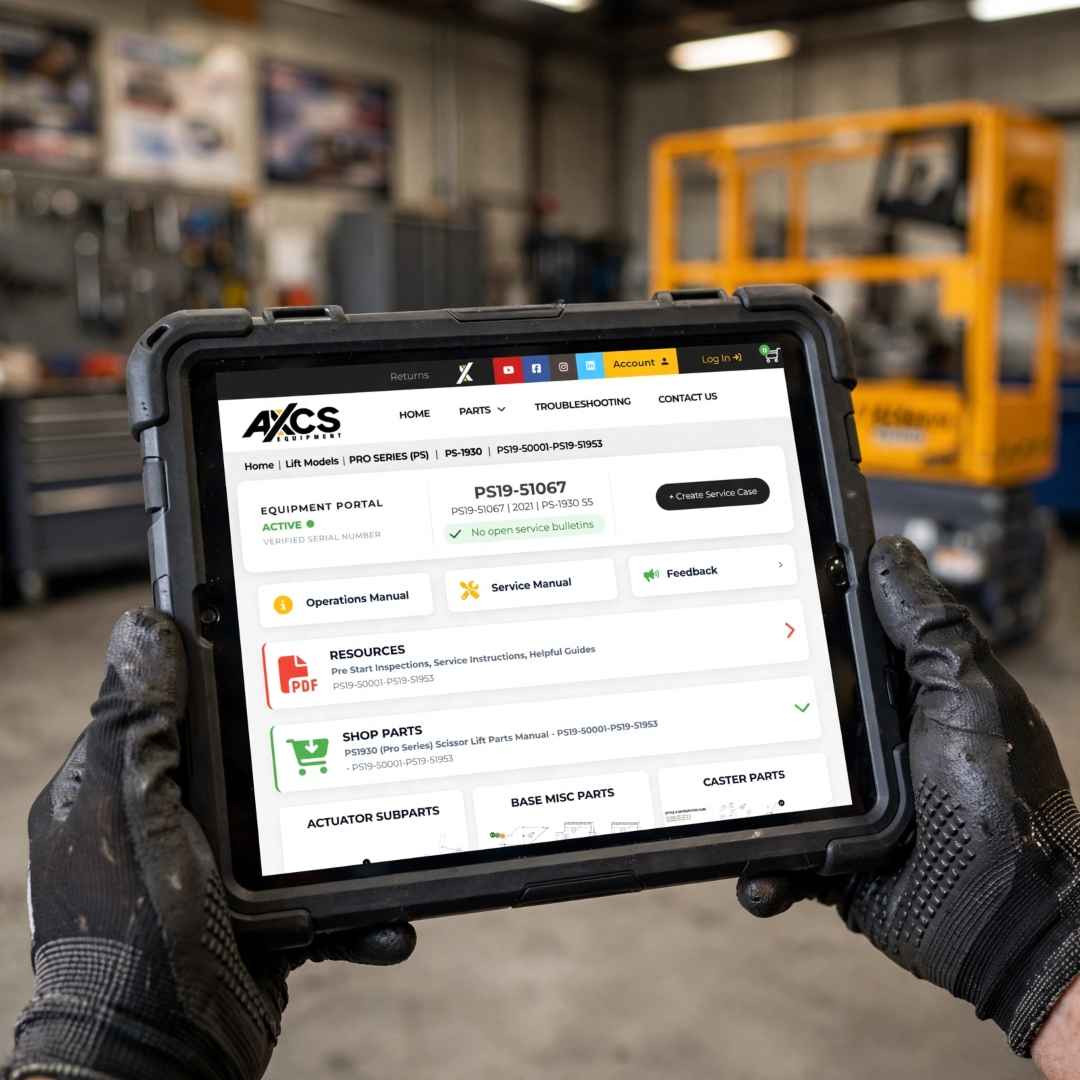 AXCS Equipment Introduces Serial-Specific QR Codes for Machine Support