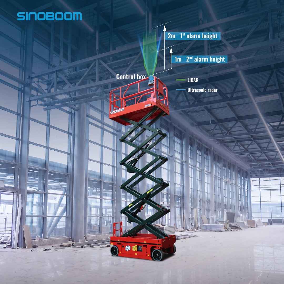 Sinoboom Adds Collision Avoidance System to Scissor Lifts