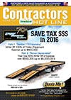 Contractors Hot Line - November 4, 2016