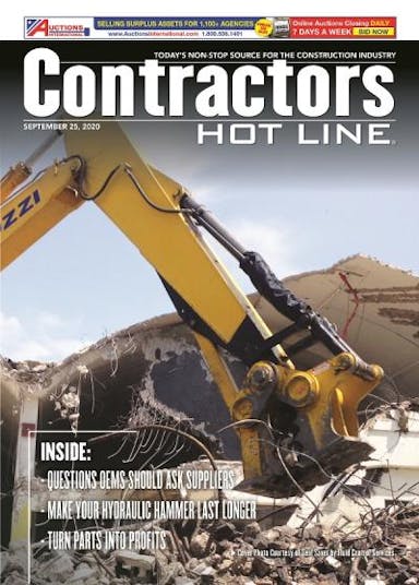 Contractors Hot Line - September 25, 2020