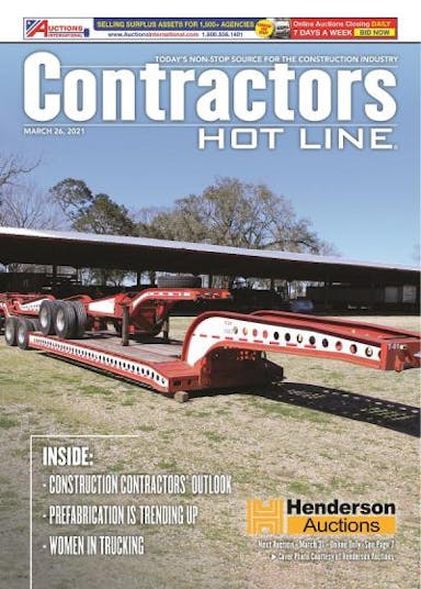 Contractors Hot Line - March 26, 2021