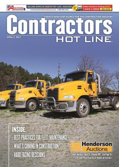 Contractors Hot Line - April 9, 2021
